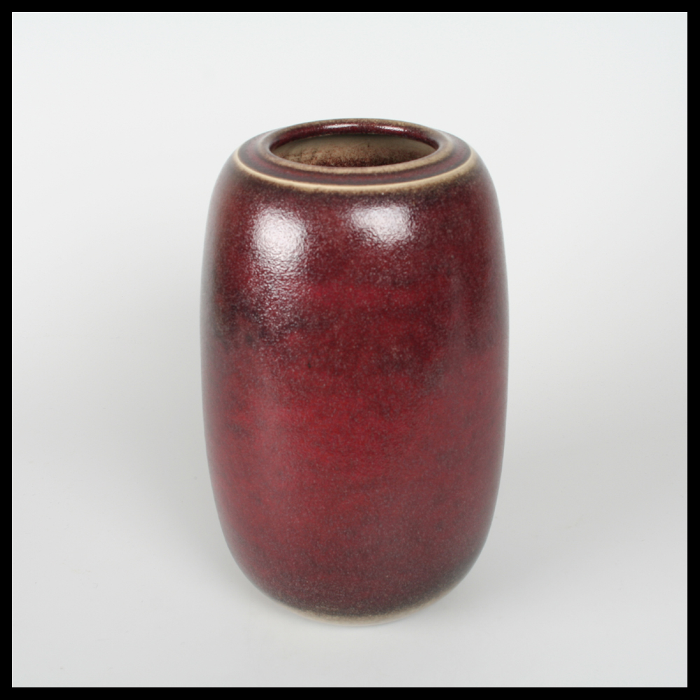 ontrouw verschil toevoegen aan Edouard Chapallaz - rode hoge vaas | Capriolus Contemporary Ceramics -  Keramiek Galerie